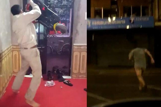 Thanh niên cởi quần chạy trên phố, bố đập xe con gái khi U23 Việt Nam thắng Qatar