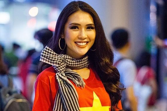 Tường Linh rạng rỡ trở về sau thành tích Top 18 Miss Intercontinental 2017 