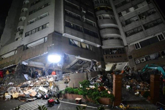 Số người thiệt mạng trong động đất tại Đài Loan không ngừng tăng