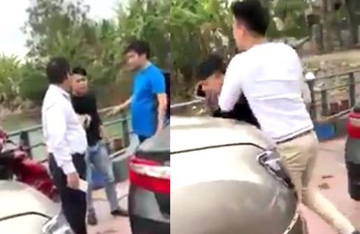 Va chạm ô tô không chịu đền bù, 2 thanh niên Hà Nội hổ báo còn đánh người
