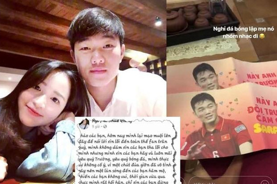 Thực hư chuyện bạn gái Xuân Trường hối hận, xin lỗi vì mỉa mai fan U23 Việt Nam