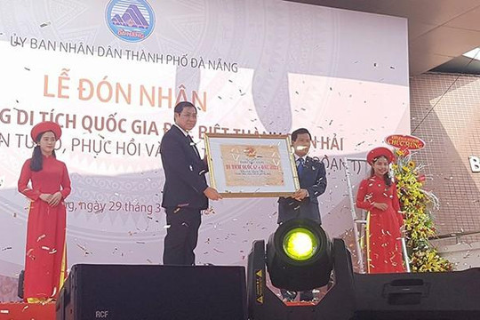 Đà Nẵng: Thành Điện Hải được công nhận di tích quốc gia đặc biệt