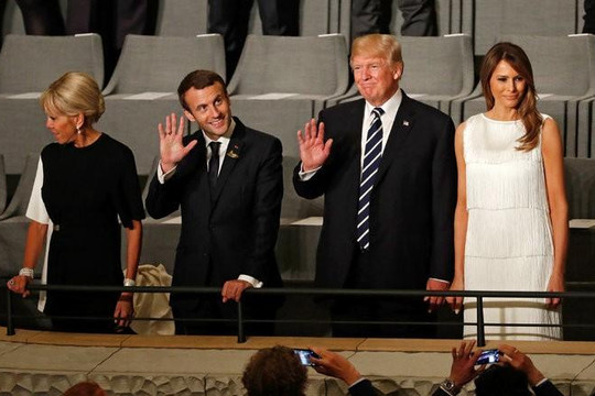 Ông Trump mở tiệc linh đình đãi Tổng thống Pháp tại Nhà Trắng