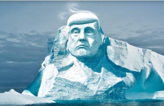 Các nhà bảo vệ môi trường Phần Lan muốn khắc hình Tổng thống Trump trên băng Bắc cực