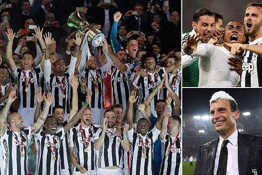 Juventus vùi dập Milan, đăng quang danh hiệu