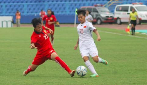 Tuyển Việt Nam giành Huy chương Đồng giải bóng đá U.16 nữ Đông Nam Á 2018