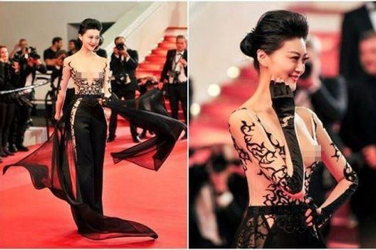 Nữ diễn viên Trung Quốc ‘hở ngực’ tại Cannes bị tố giả dối, làm giả giấy mời gây phẫn nộ 