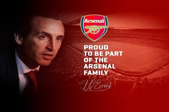 Emery chính thức trở thành tân HLV trưởng Arsenal