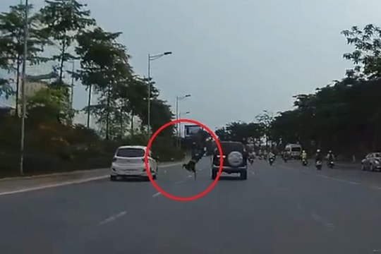 Bị ô tô tông lộn nhào trên đường, nam thanh niên thoát chết thần kỳ