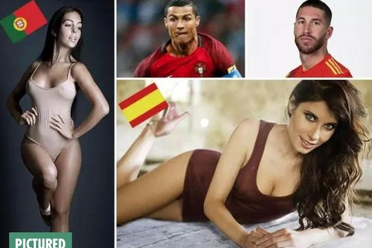Bạn gái của Ronaldo và Ramos ai nóng bỏng hơn?