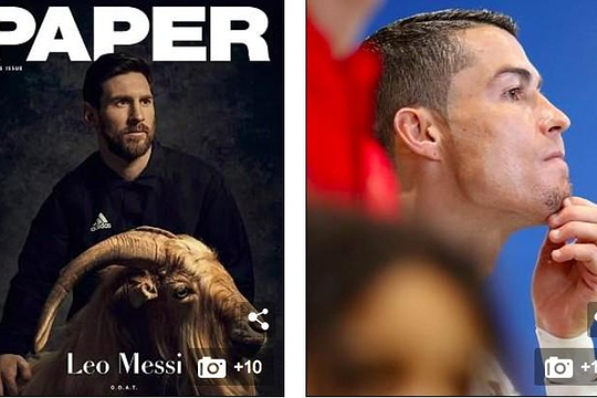 Bắt chước Messi, Ronaldo cũng 'nuôi râu dê'
