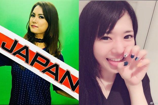 Nữ diễn viên phim JAV, Maria Ozawa và Aoi Sora phấn khích cổ vũ đội tuyển Nhật Bản 