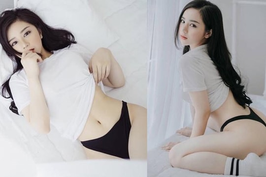 Hot girl ngủ gật 18 tuổi tung bộ ảnh nội y nóng như JAV, cổ vũ Nhật thắng Bỉ