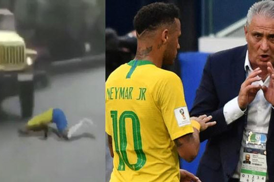 Xem clip chế Neymar ăn vạ xuyên lục địa gây tai nạn khủng khiếp, HLV Tite lên tiếng
