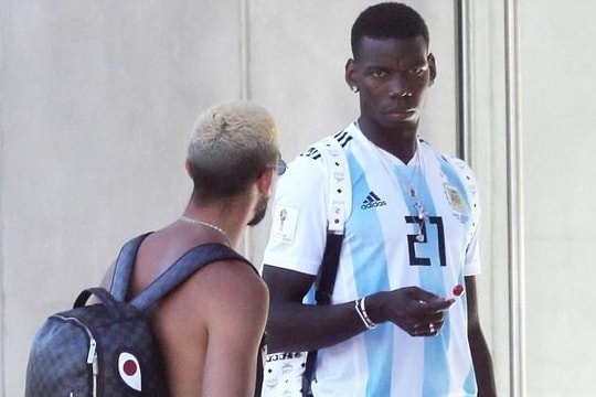  Paul Pogba gây sốc khi mặc áo tuyển Argentina nhưng thông điệp là về lại Juventus?