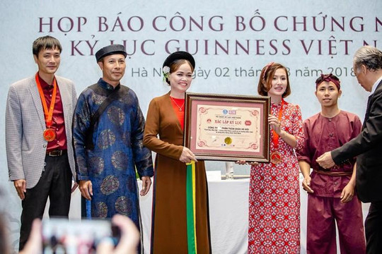 'Tinh hoa Bắc Bộ' được trao 2 kỷ lục Guinness Việt Nam