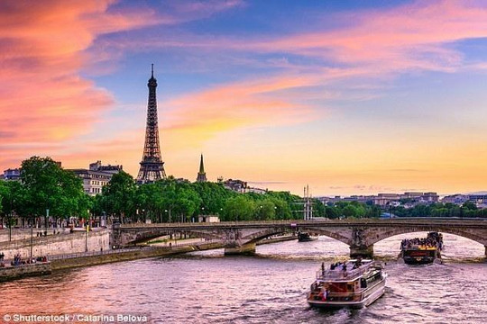 Paris đứng đầu top 20 địa điểm lãng mạn nhất thế giới