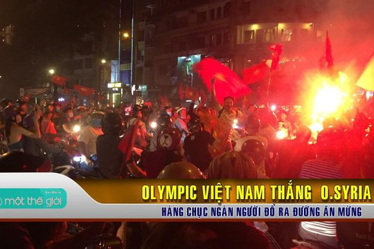 VIDEO: Người dân Sài Gòn đổ ra đường ăn mừng Olympic Việt Nam thắng Olympic Syria