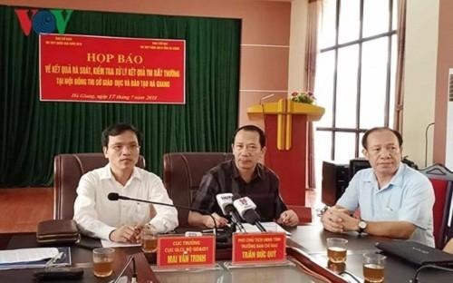 Gian lận trong kỳ thi THPT Quốc gia: Bao giờ mới có kết luận?