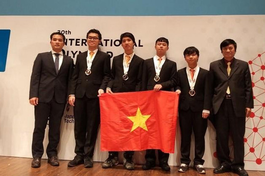 Đoàn Việt Nam giành HCV tại Olympic Tin học quốc tế 2018