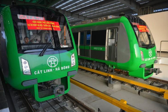 Chạy thử liên động toàn bộ hệ thống đường sắt Cát Linh - Hà Đông
