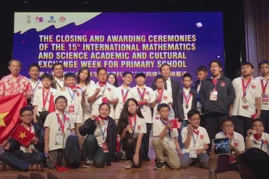 23 học sinh thi Toán và Khoa học quốc tế đều giành huy chương