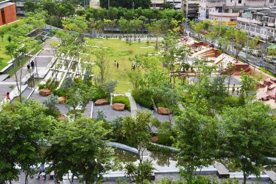 Thực hiện dự án công viên nước chống ngập nặng cho thủ đô Bangkok 
