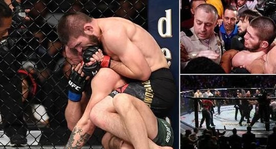 Khabib hạ 'gã điên' McGregor, đánh luôn HLV của đối thủ 