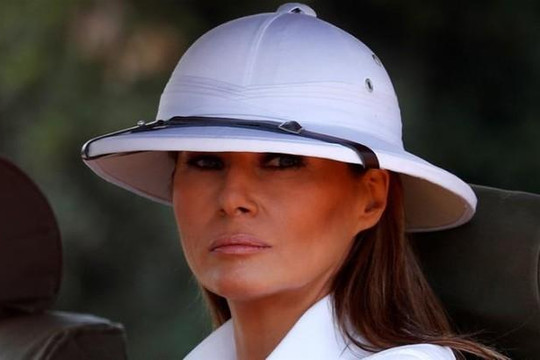 Bị chỉ trích vì đội nón cối thăm châu Phi, bà Malenia Trump nói gì?