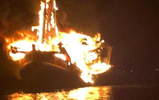 Phú Quốc: Cháy tàu, thiệt hại khoảng 10 tỉ đồng