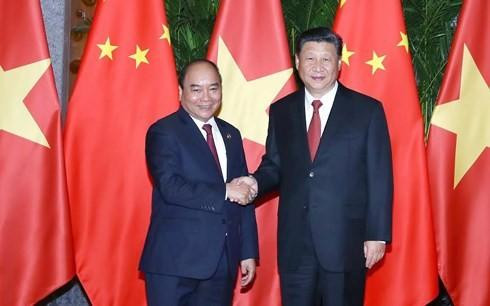 Thủ tướng Nguyễn Xuân Phúc hội kiến Chủ tịch Trung Quốc Tập Cận Bình