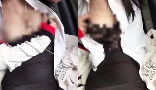 Truy tìm cô gái quay clip cởi áo khoe ngực trên taxi