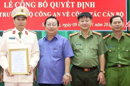 Sóc Trăng: Trưởng Công an TP làm Phó giám đốc Công an tỉnh