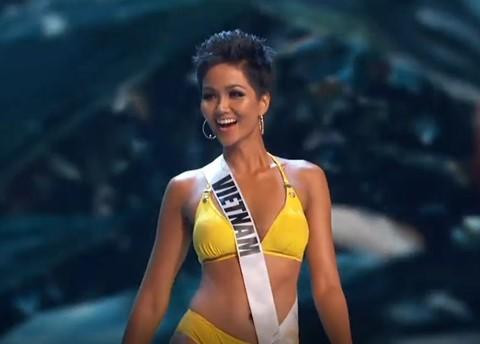 Bán kết Hoa hậu hoàn vũ: H'hen Niê nổi bật, cuốn hút, tự tin hô vang 'Việt Nam'