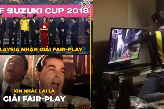 Thực hư clip fan cuồng Malaysia đấm bể tivi vì đội nhà được giải fair-play
