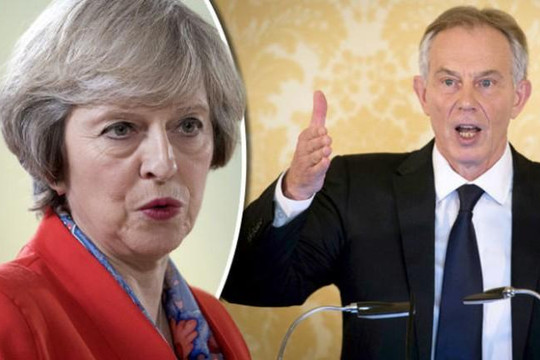 Cựu Thủ tướng Anh Tony Blair chỉ trích bà Theresa May ‘vô trách nhiệm’