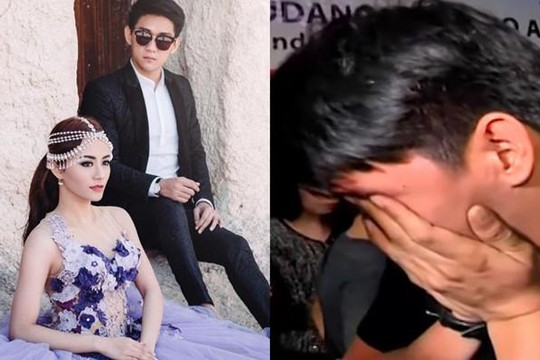 Nam ca sĩ Indonesia khóc nức nở trong đám tang vợ diễn viên trẻ đẹp qua đời vì sóng thần  