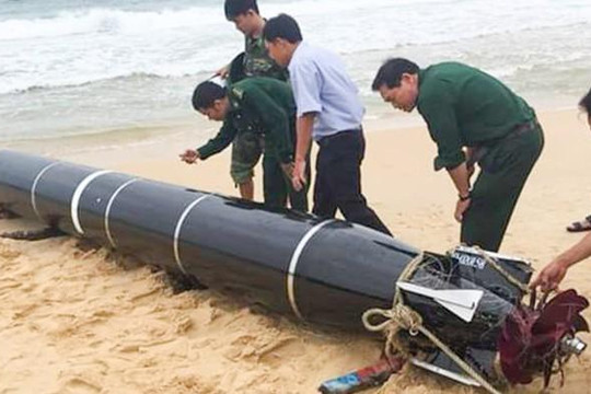 Bộ Quốc phòng trả lời về quả ngư lôi được tìm thấy ở vùng biển Phú Yên