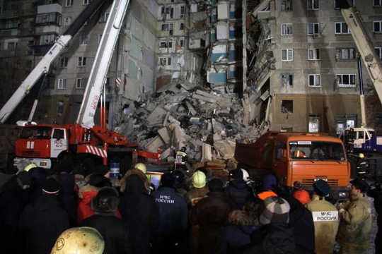 Nổ chung cư tại Nga, 7 người chết, 68 người chưa được tìm thấy