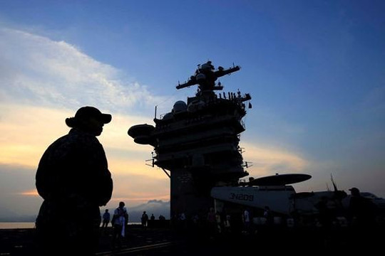 Ảnh tàu sân bay USS Carl Vinson đến Việt Nam lọt top 8 ảnh thời sự ấn tượng năm 2018
