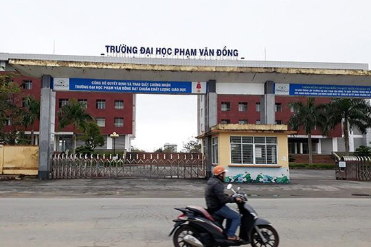 Kế hoạch ‘xã hội hóa’ ĐH Phạm Văn Đồng của tỉnh Quảng Ngãi