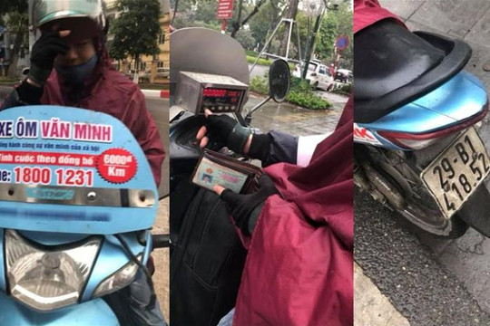 Chở mỹ nữ Lào Cai 10km, tài xế xe ôm Văn Minh lấy 500 ngàn đồng gây bức xúc