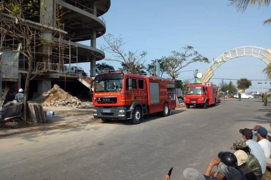Đà Nẵng: Cháy tại tòa nhà DITP Trung Nam đang xây