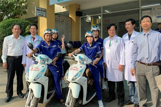  TP.HCM mở thêm mô hình xe cấp cứu 2 bánh tại Bệnh viện quận 2  ​