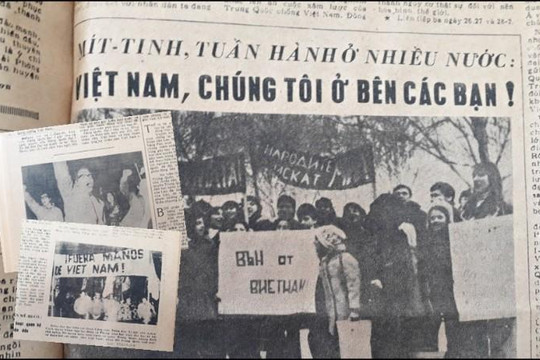 Tháng 2.1979:  Tư liệu hình ảnh thế giới phản đối Trung Quốc, ủng hộ Việt Nam 