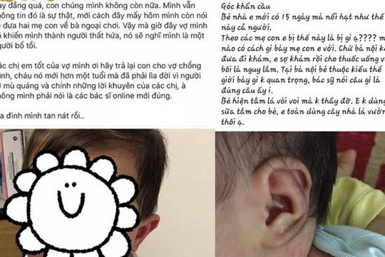 Con 1 tuổi chết thảm vì mẹ nghe lời chữa bệnh của hội chị em trên Facebook