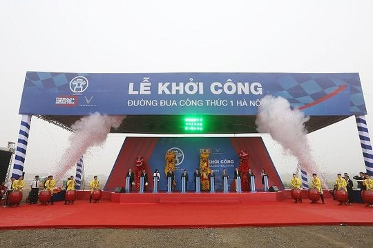 Hà Nội khởi công đường đua công thức 1, chuẩn bị cho giải đua xe quốc tế