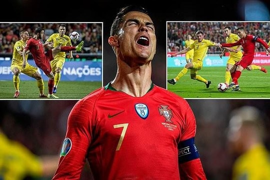 Ronaldo tịt ngòi trong ngày tuyển Anh đại thắng