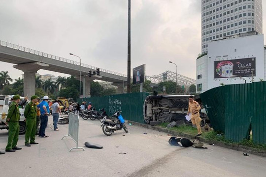 Hà Nội: Tai nạn liên hoàn, nhiều người bị thương