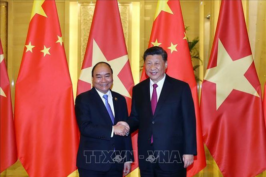 Thủ tướng Nguyễn Xuân Phúc hội kiến, trao đổi với Chủ tịch Trung Quốc Tập Cận Bình